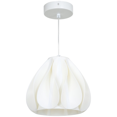 HOMCOM Lámpara de Techo LED Moderna Ø20,5x17,5 cm con Pantalla de Impresión 3D Luz Cálida de 3000K para Salón Dormitorio Cocina