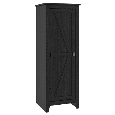 HOMCOM Armario de almacenamiento con patas buffet cocina con 2 estantes regulables 120H cm negro