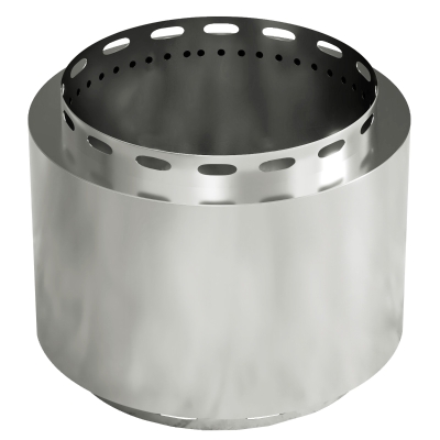 Outsunny Portable Smokeless Fire Pit Stainless Steel 48.5cm Silver