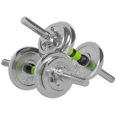 Barbell Set 105 x 15.5 x 15.5 cm Green