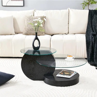Table basse moderne minimaliste, Transparent