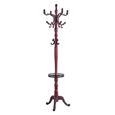 Porte-manteau européen en bois massif, Noyer