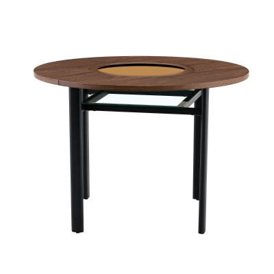 Table ronde moderne minimaliste, Noir