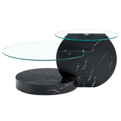 Table basse moderne minimaliste, Transparent