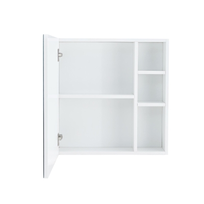 Armoire miroir murale design épuré, Blanc