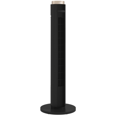 HOMCOM Tower Fan WiFi Control 3 Speed Timer Black