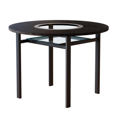 Table ronde moderne minimaliste, Noir