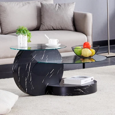 Table basse moderne minimaliste, Transparent