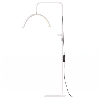 HOMCOM Half Moon Lash Light Dimmable 7 Colours White