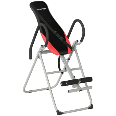 SPORTNOW Table Inversion Pliable Acier Rouge 0-90° Verrou Réglable