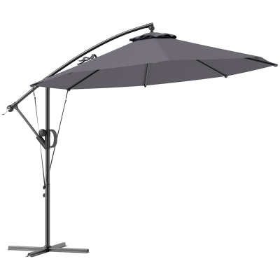 Cantilever Parasol 350cm x 300cm x 235cm Grey