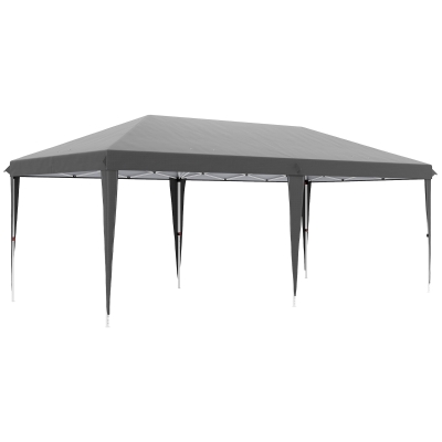 Foldable Gazebo 585cm x 295cm x 270cm Grey