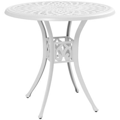 Garden Dining Table 78cm x 78cm x 74cm White