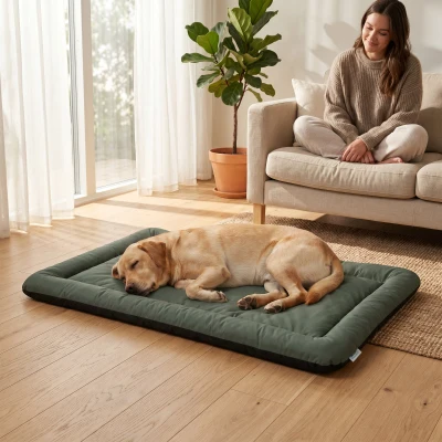 PawHut Waterproof Foldable Dog Bed Large 130x85cm Black