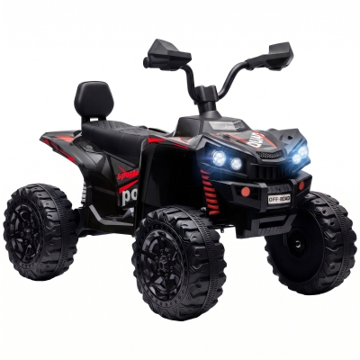 AIYAPLAY 2-Seater Electric Quad Bike Ride On Toy 24V Black