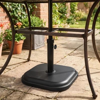 Outsunny Base per Ombrellone da Giardino in Plastica e Cemento