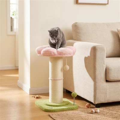 PawHut Cat Tree Sisal Scratching Post Bed Activity Centre