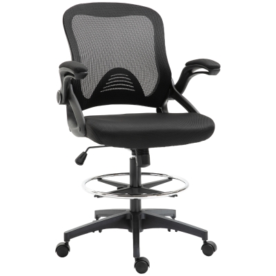 Vinsetto Fauteuil Bureau Pivotant Noir Réglable