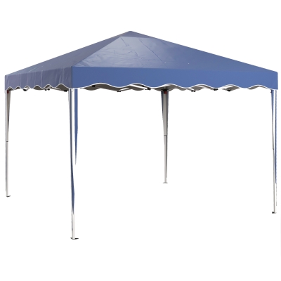 Outsunny Adjustable Height Pop-Up Gazebo 3x3m Blue