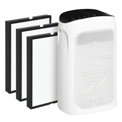 HOMCOM Purificateur Air Ioniseur CADR 210m³/h HEPA