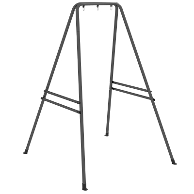 Outsunny Heavy-Duty Metal Hammock Chair Stand Black