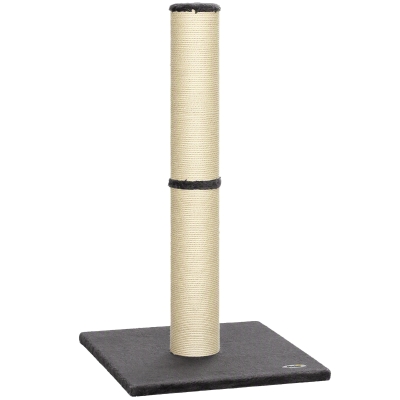 PawHut Tiragraffi per Gatti Alto 80 cm Corda in Sisal, Grigio