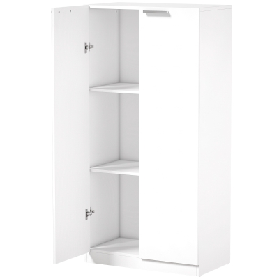 HOMCOM Wooden Storage Cabinet 3-Tier Filing Cupboard 120cm White