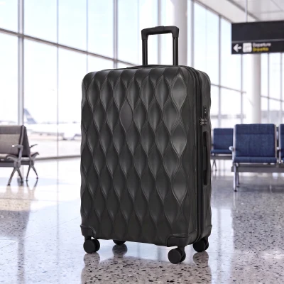 HOMCOM ABS Hard Shell Suitcase 77cm 98L TSA Lock Black