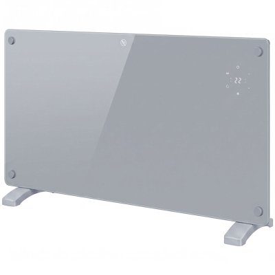 HOMCOM Smart Panel Heater 1500W Wall Mounted/Freestanding Grey
