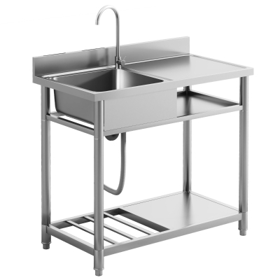 Outdoor Sink 100W x 51.5D x 100Hcm Silver