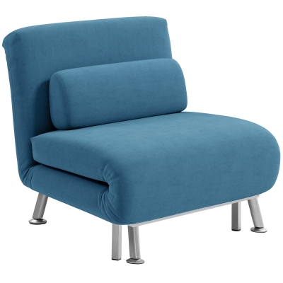 Chair Bed 75cm x 70cm x 75cm Blue