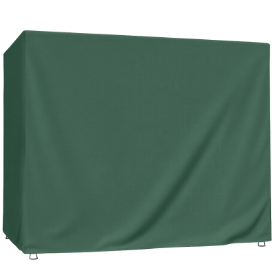Outsunny Funda Balancín Jardín Cubierta de Columpio con Cordones Ajustables Impermeable Anti-UV 240x133x185 cm Verde
