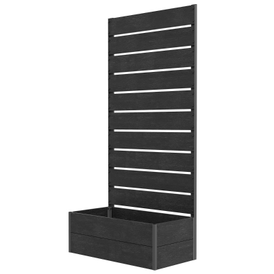 Garden Planter 72W x 38D x 150Hcm Black
