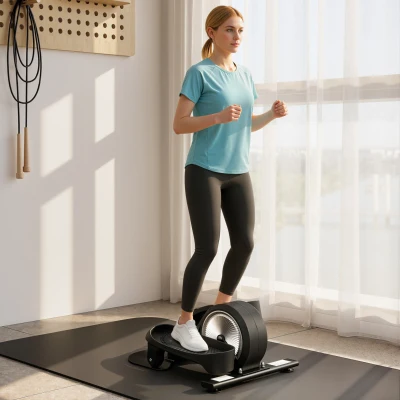 SPORTNOW Under Desk Elliptical 8-Resistance LCD Monitor