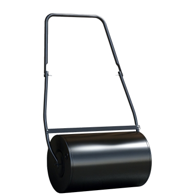 DURHAND 38L Heavy Duty Steel Lawn Roller Φ50cm Black