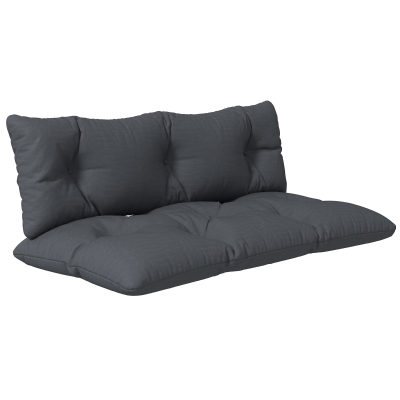 Outsunny Coussins d'Extérieur Banquette Gris Hydrofuge
