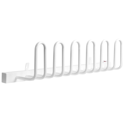 HOMCOM Schuhtrockner, elektrisch, Temperatur bis 55° C, Wandmontage, Stahl, weiß, 76 x 13 x 17cm