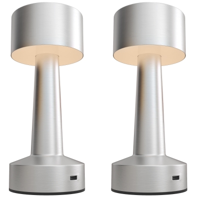 Table Lamp 9L x 9W x 21Hcm Silver
