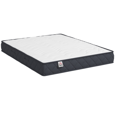 HOMCOM Matelas 140x190cm Mémoire de Forme 20cm 2 Places
