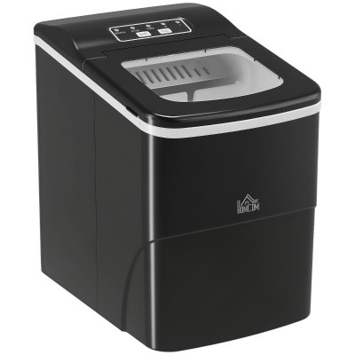 HOMCOM Portable Ice Maker Black 9 Cubes in 8 Minutes