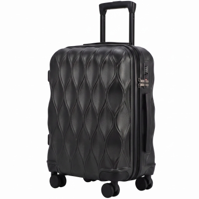 HOMCOM ABS Carry On Suitcase 41L TSA Lock Spinner 56cm Black
