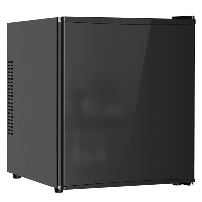 HOMCOM Mini Kühlschrank 44L/46 Dosen Kleiner Kühlschrank mit einstellbarem Thermostat 43 x 51 x 51,3 cm, Schwarz
