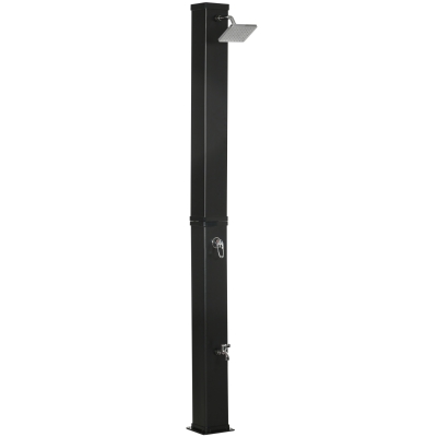 Outsunny Doccia Solare 40L Temperatura 60°C con Rubinetto Piedi