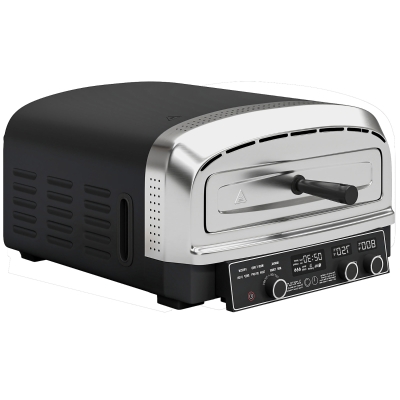 Outsunny Electric Pizza Oven 37cm Stone Dual Heat Control