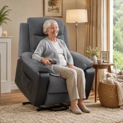 Power Lift Chair 96W x 96D x 108Hcm Dark Grey