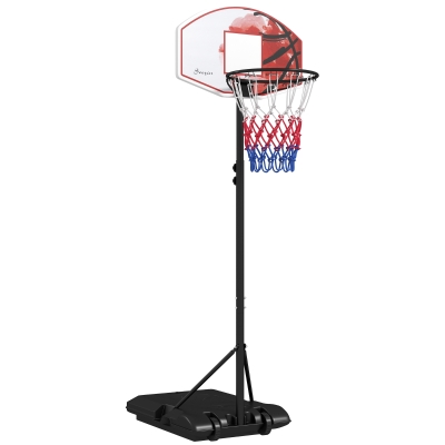 SPORTNOW Adjustable Basketball Stand with Wheels 179-209cm