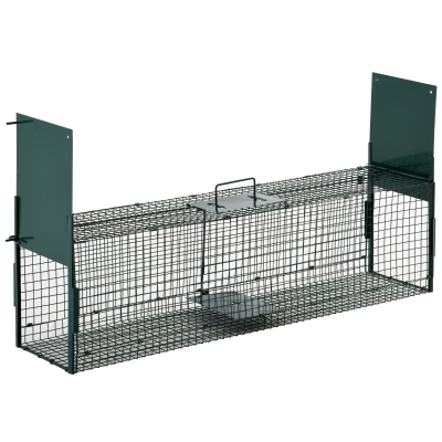 PawHut Piège Petits Animaux Métal Vert 100x25x28cm