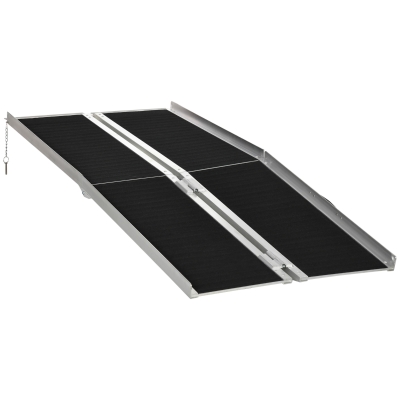 HOMCOM Rampe Fauteuil Roulant Pliable 183x73,5cm Noir