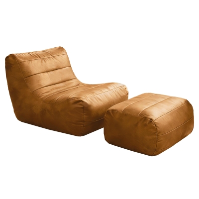 Cozy Lounge Sofa Set with High-Density Rebound Sponge, 80L x 93W x 75H cm, Brown