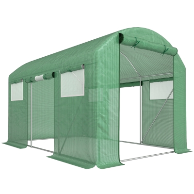 Polytunnel Greenhouse 300L x 200W x 200H cm Green